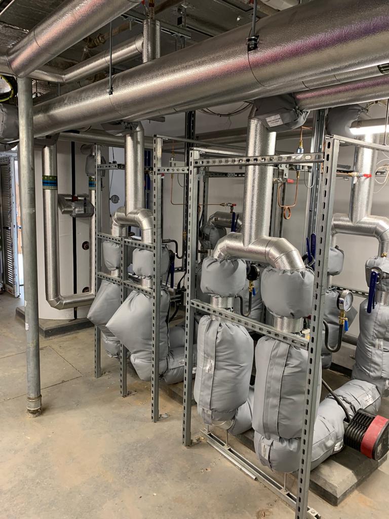 Industrial pipework and HVAC system installation